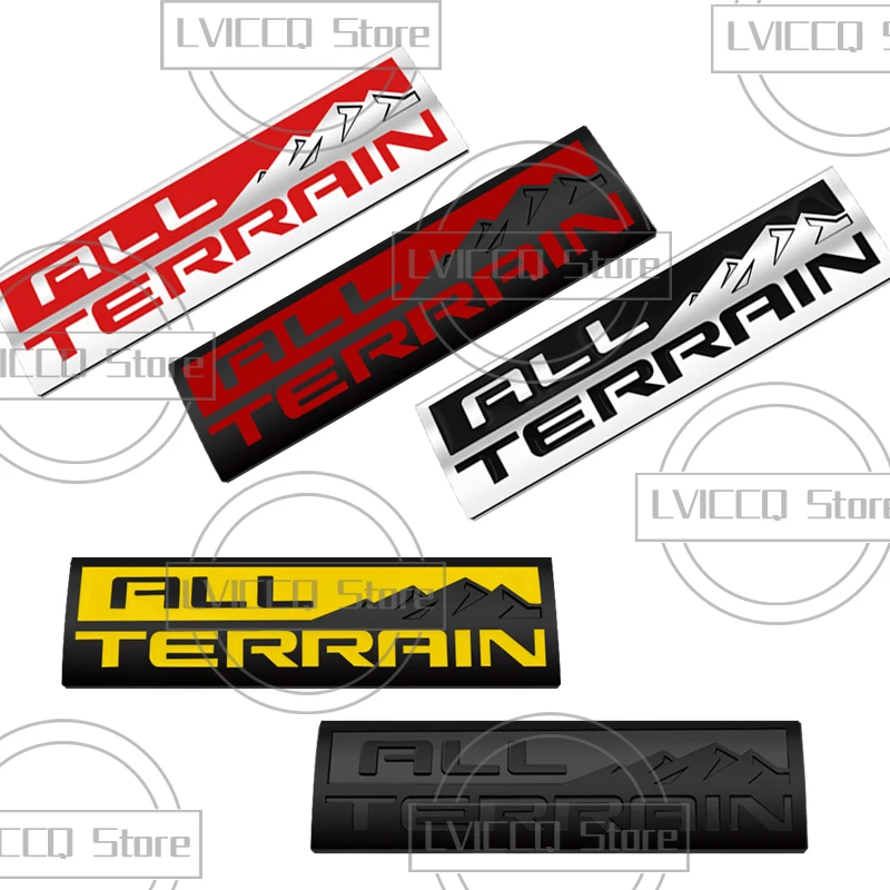 Car Emblem 3D Metal All Terrain Badge Logo Decalcomanie Per Il Corpo Adesivo Per Gmc Terrain Cruze Yukon Sierra Savana Safari Suburban