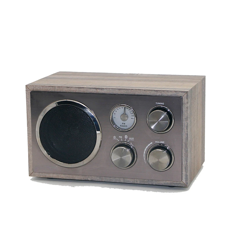 

Retro Bluetooth Speaker Wireless Mini-Speaker Wooden Radio Stereo Home All-in-One Subwoofer
