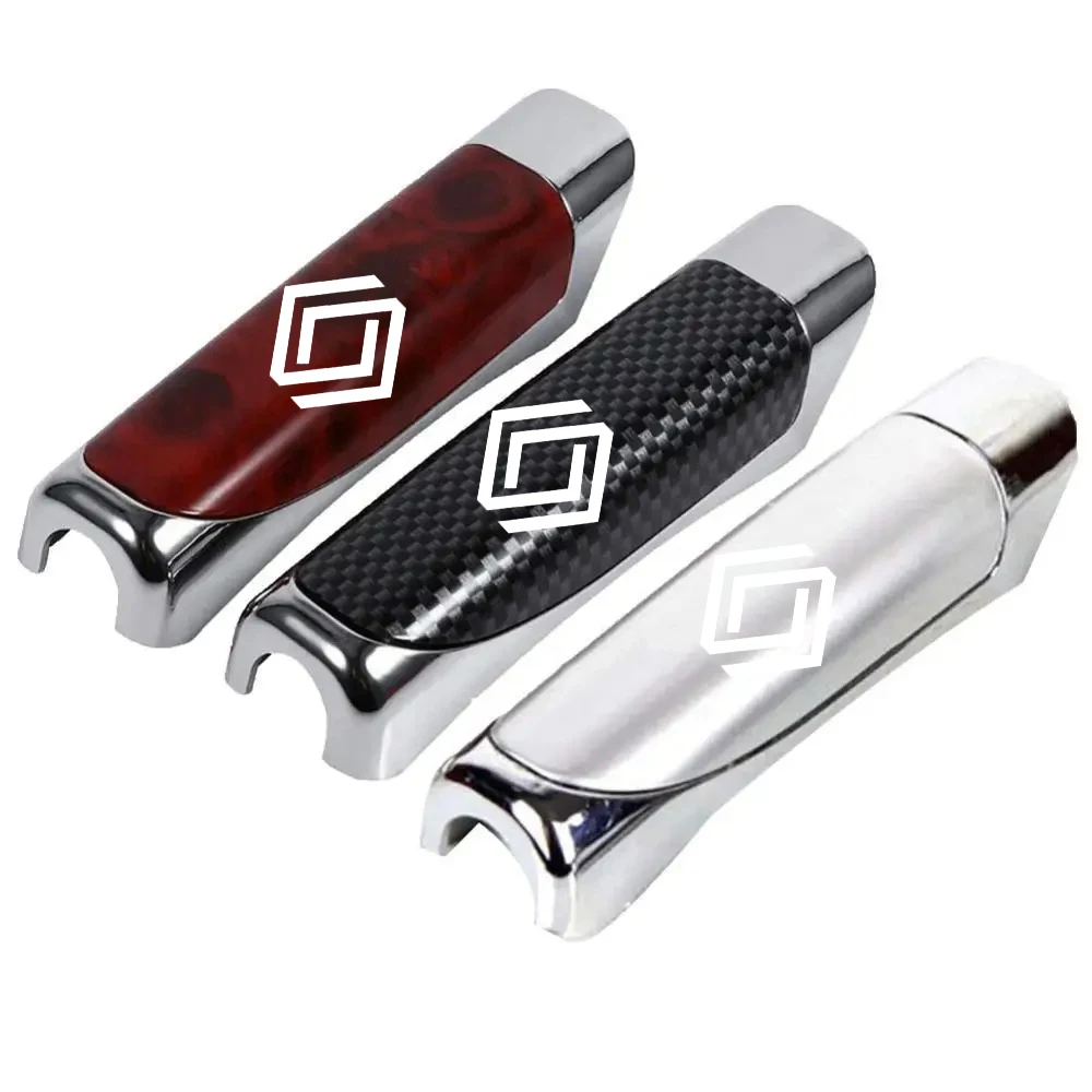 1x Car Carbon Fiber Handbrake Grips Protection Anti-slip Cover Car Accessories for Renault Clio Laguna 2 Megane 2 3 Duster Logan hand brake cover car interior accessories gear head cover