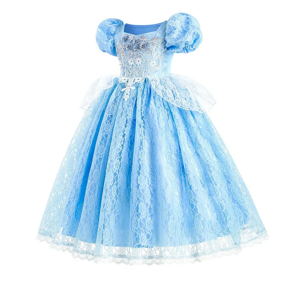 Frozen Dresses for Girls Halloween Costumes for Kid Cinderella Princess Children Gowns Disfraz Set Cosplay Outfits Party