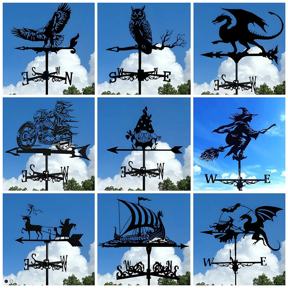 

Ветроустойчивый индикатор направления воздуха, креативное уличное украшение из нержавеющей стали, украшение для дома, сада, двора