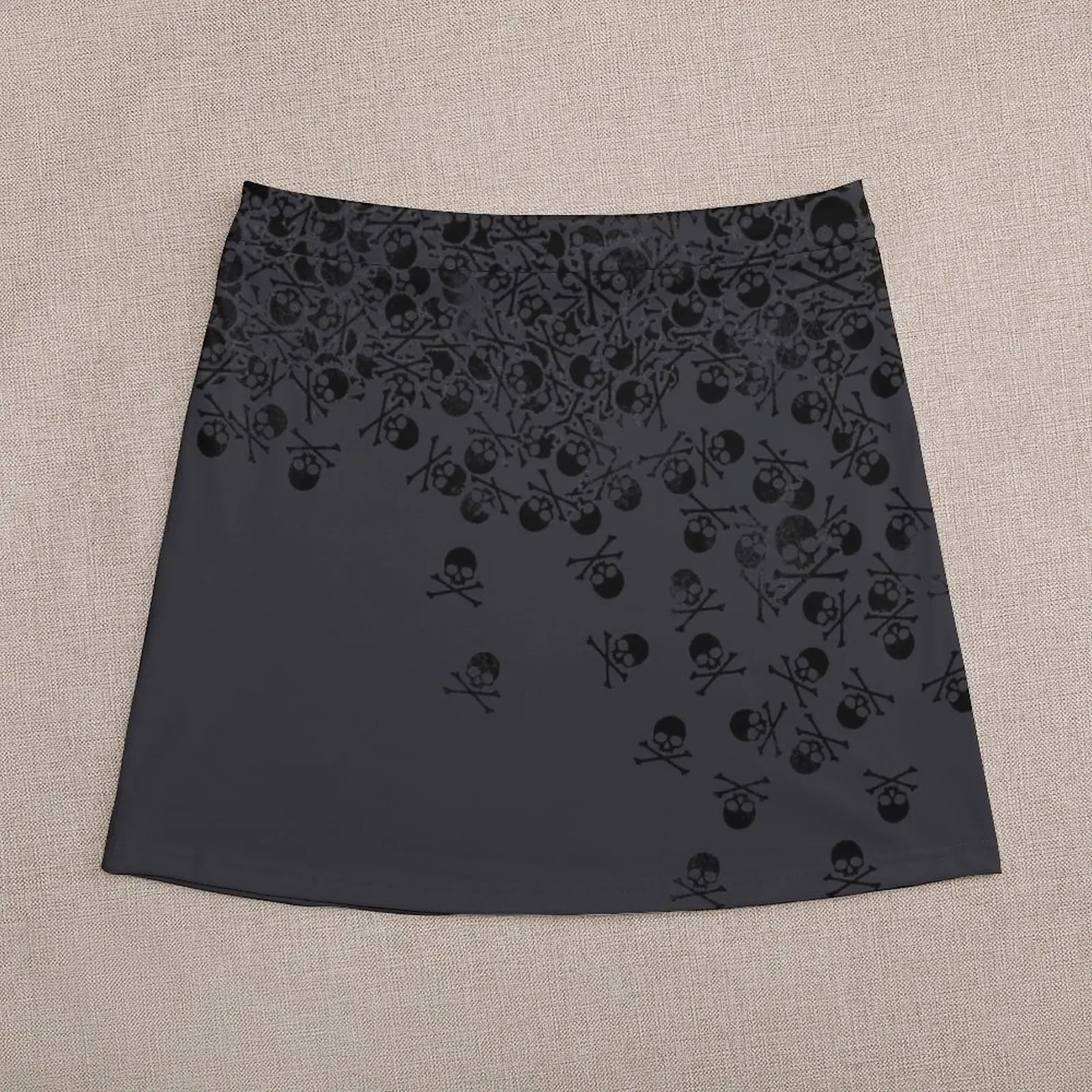 Noctis' Skull and Crossbones Shirt Mini Skirt Short women′s skirts novelty in clothes skirt women