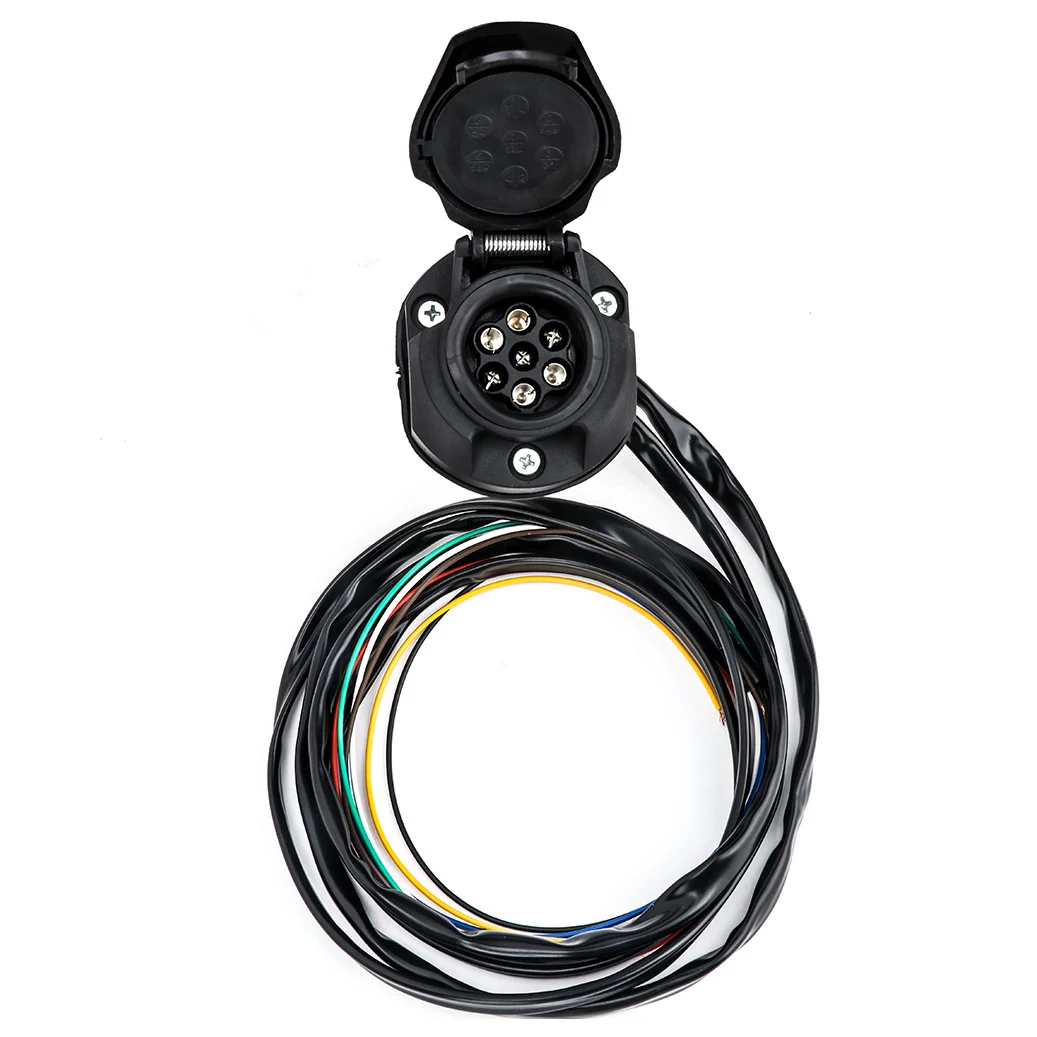 Car Parts TIROL New 7 Pin Trailer Socket Cable 1.5M Wire for Car Trailer Wiring Connector