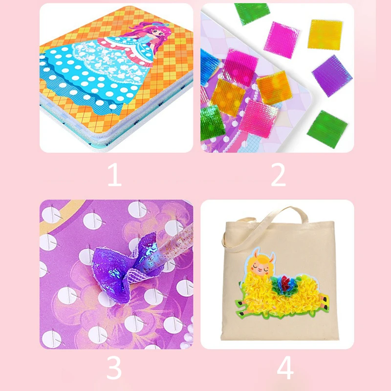 여아용 원피스 업 책 수제 어린이 퍼즐 포케, 해피 DIY 스티커 그림, 크리에이티브 드림 프린세스 스티커 북