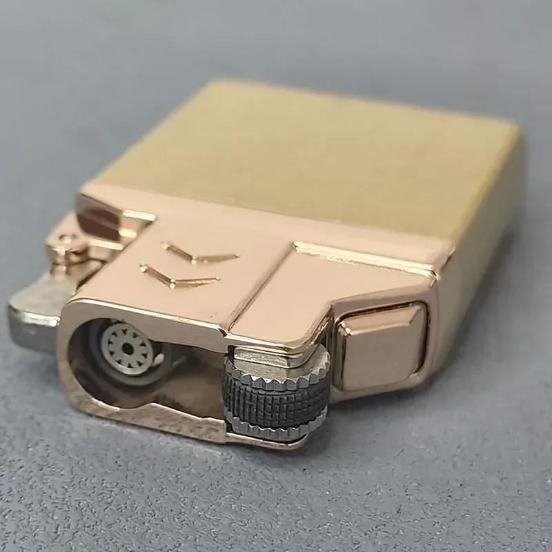 NEW Double Fire Switch Butane Lighter Brass Windproof Movement Gas Inflate Inner Insert Conventional ZP Replace Accessories 6
