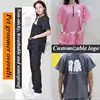 Purple/Pink/Gray Pet Shop Cosmetology Uniforms Men And Women Beauticians For Waterproof And Breathable Work Clothes G0709 2
