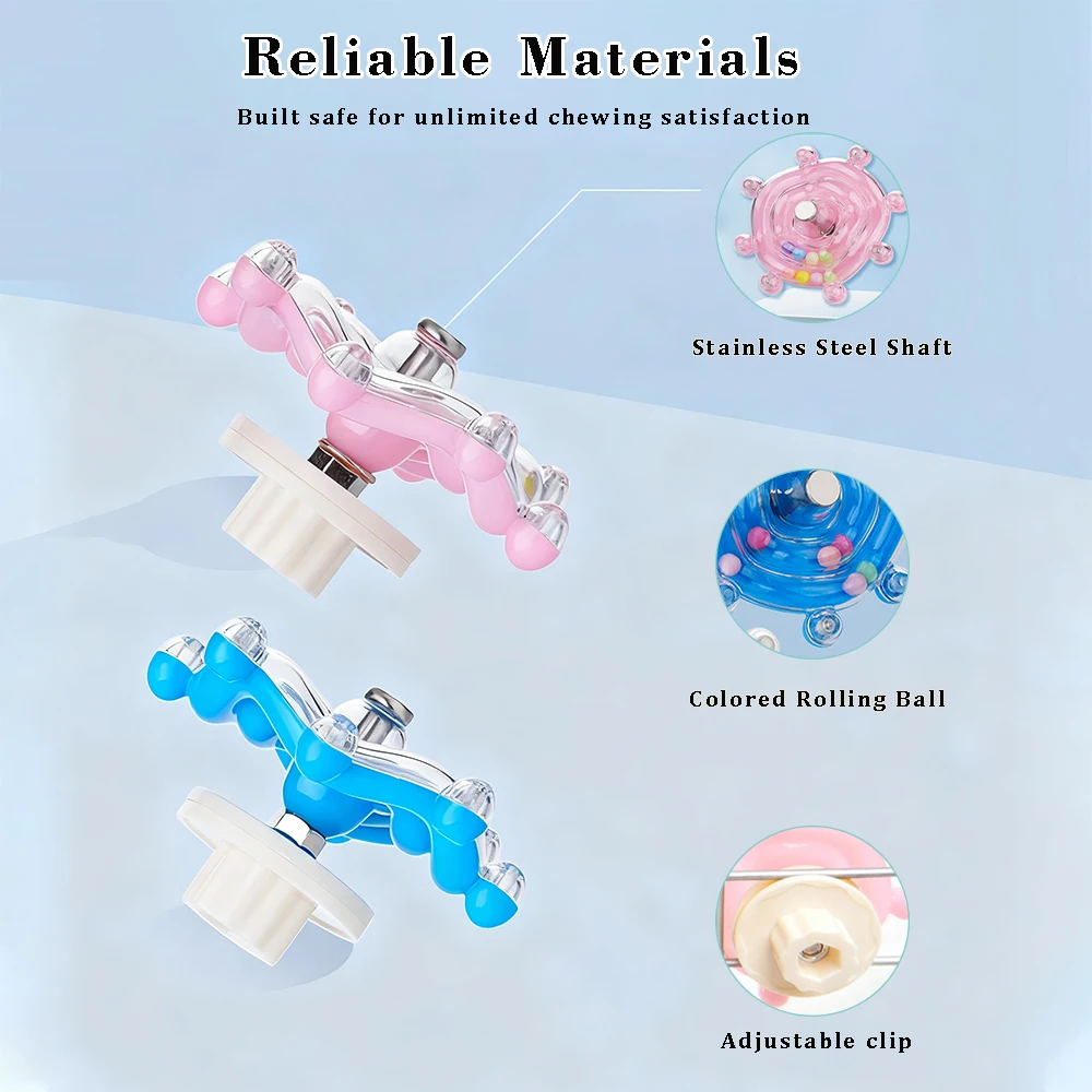 Interactive Spinning Bird Cage Toy with Rattle