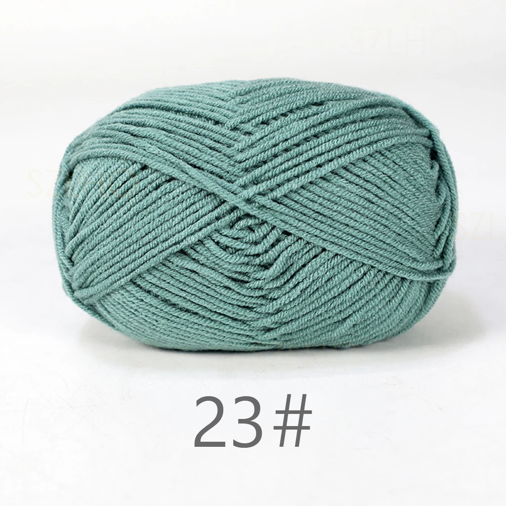 Luxurious Soft Milk Cotton Yarn Pack for Knitting and Crochet Projects - 5PCS, Total 250g