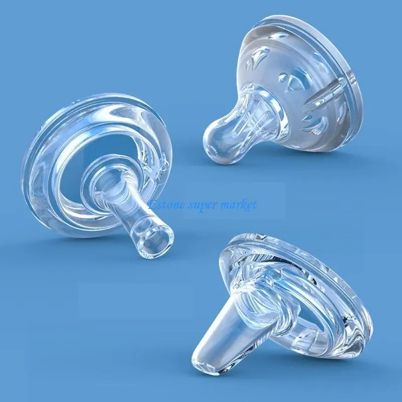 090B 부드러운 실리콘 넓은 입 빠는 노즐 변환 머리에 대 한 넓은 목  병 먹이 병 마시는 컵 빨 대