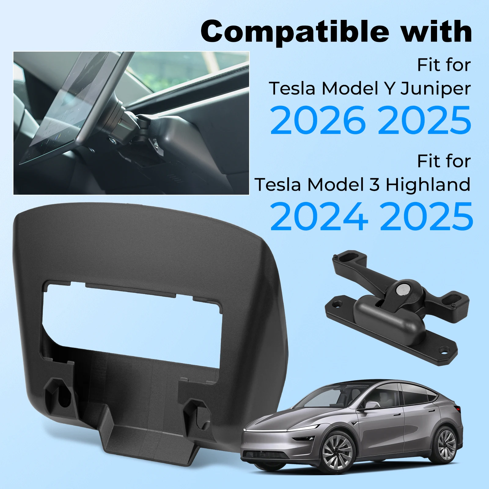 Car GPS Navigation Adjustment Holder Tesla Model Y Juniper 2025 Model 3 Highland Central Control Screen Rotation