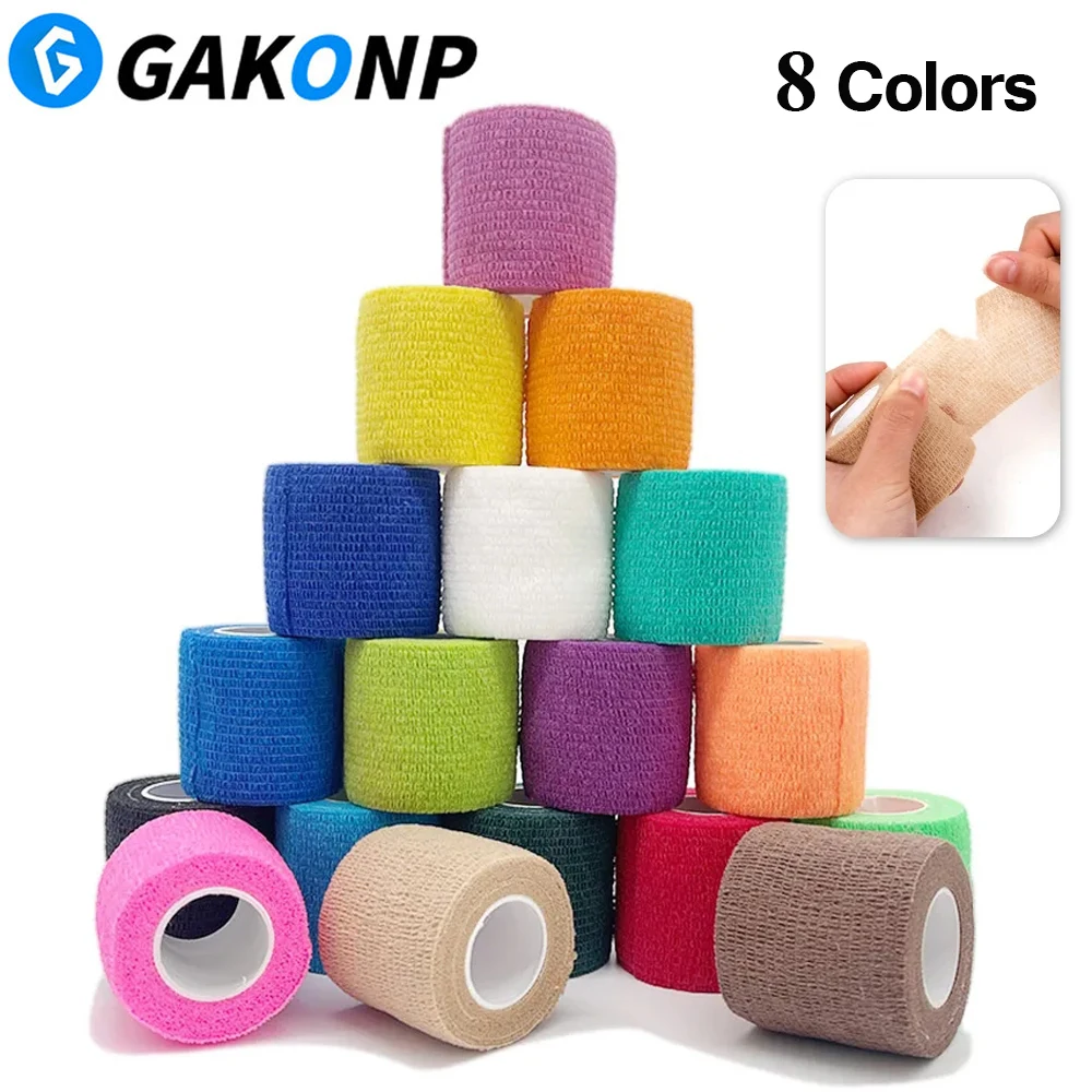 

Одноразовые самоклеящиеся резинки для татуировок, бандаж для защиты запястья и пальцев, нетканые эластичные