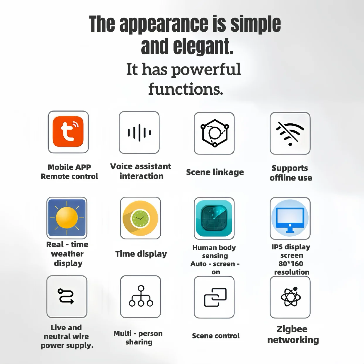 Smart Switch & Zigbee 3.0 Hub: HD Weather/Clock S6d810ef1bca14fc3a69999b7e00ccd4ar