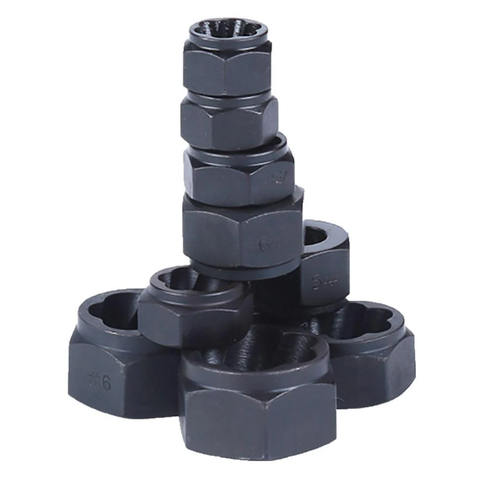 Wrench 10Pcs Metal Bolt Nut Remover Extractor Kit Damaged Stripped