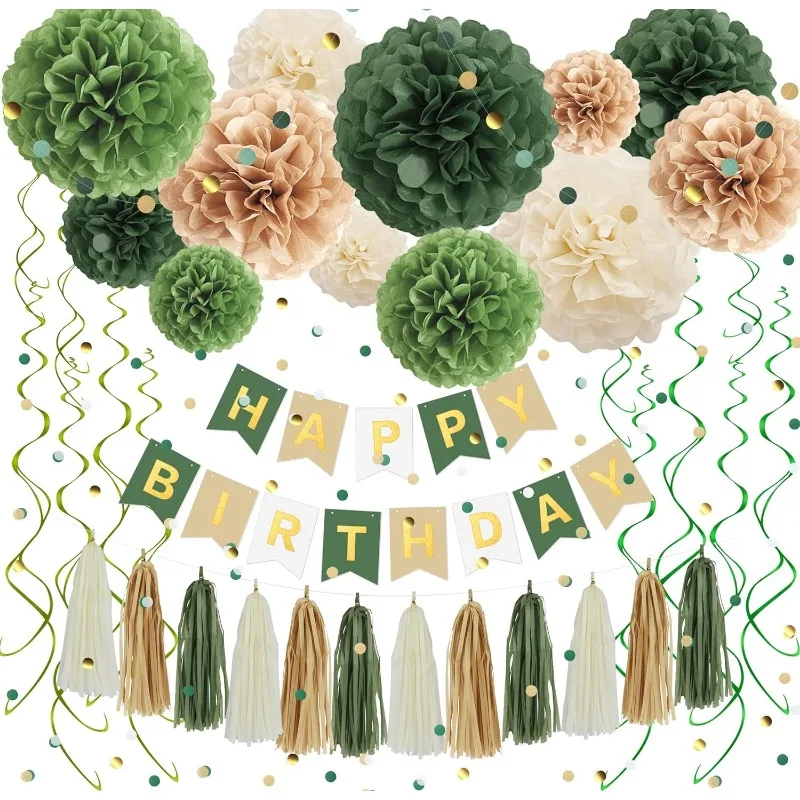 Decorazioni per il 16° compleanno per ragazze, in oro rosa, striscioni per 16° compleanno, bandierine per lei, decorazione per feste di buon compleanno, include bandierine da appendere, vortici