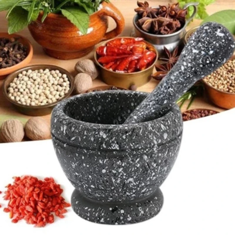 Herb Spice Grinder Mortar Pestle Set Garlic Herb Spice Mixing