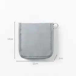 Compact Foldable Medical Pouch with Zipper - Travel Storage Bag & First Aid Organizer (S Gray)