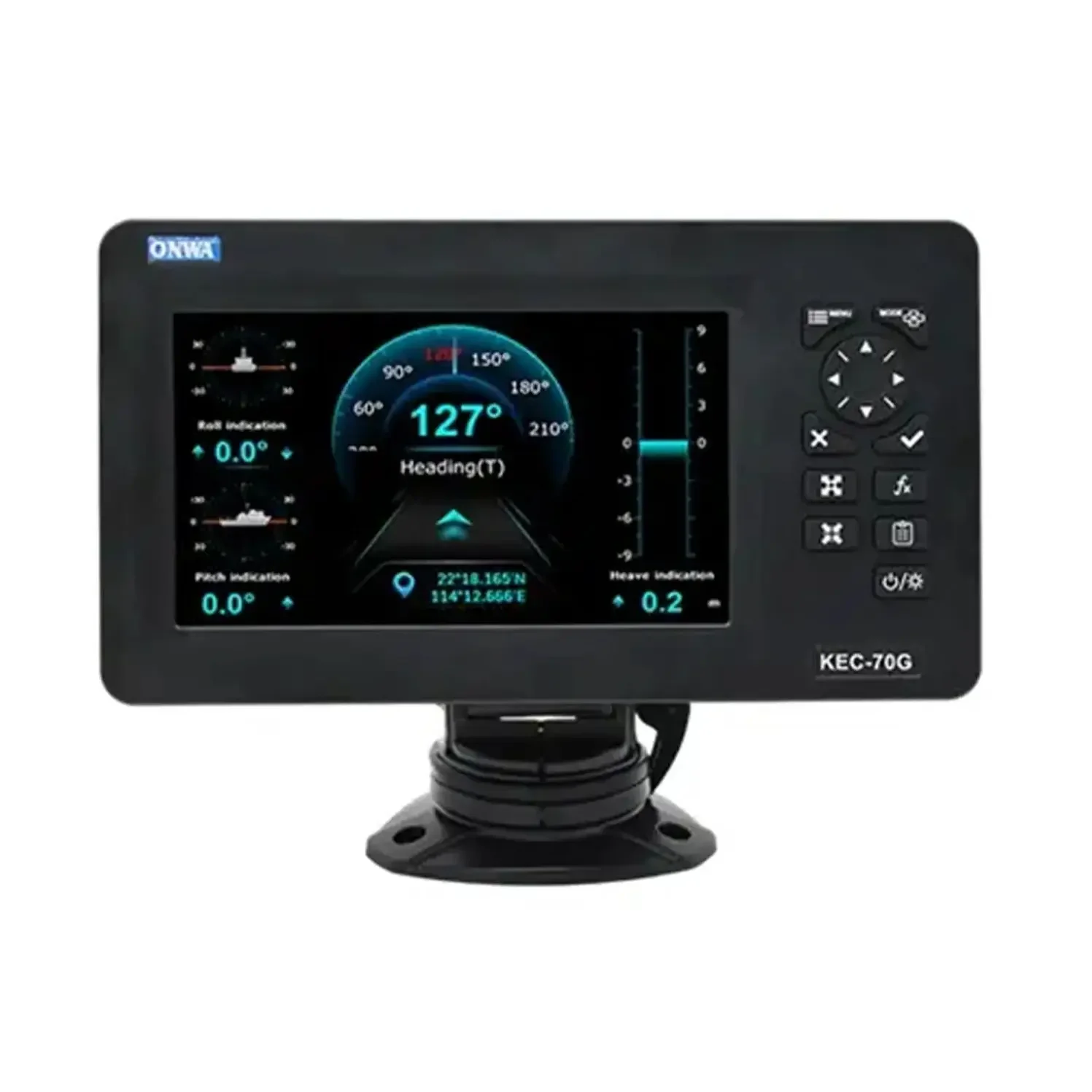 ONWA KEC-70G Electronic Fluxgate compass with GPS / Digit compass Satellite KEC-70G GPS with KA-GC9A Antenna