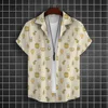 Hawaiian Shirt For Men 3d Beer Printed Short Sleeve Shirts Beer Party Shirt Tees Summer Casual Tops Loose Oversized Men Clothing 2