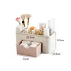 Plastic Drawer Makeup Storage Box Dormitory Finishing Shelf Cosmetics Skin Care Dressing Table Desktop Stationery Box 6