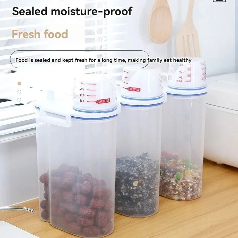 Grain Storage Box Moisture-proof Grain Jar Rice Jar Pet Food Bucket Sealed Bucket Filled Rice