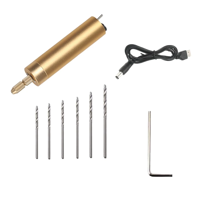 

Mini USB Electric Drill Handheld Punch Drill 5V Electric Hand Drill Handmade Jewelry Drill