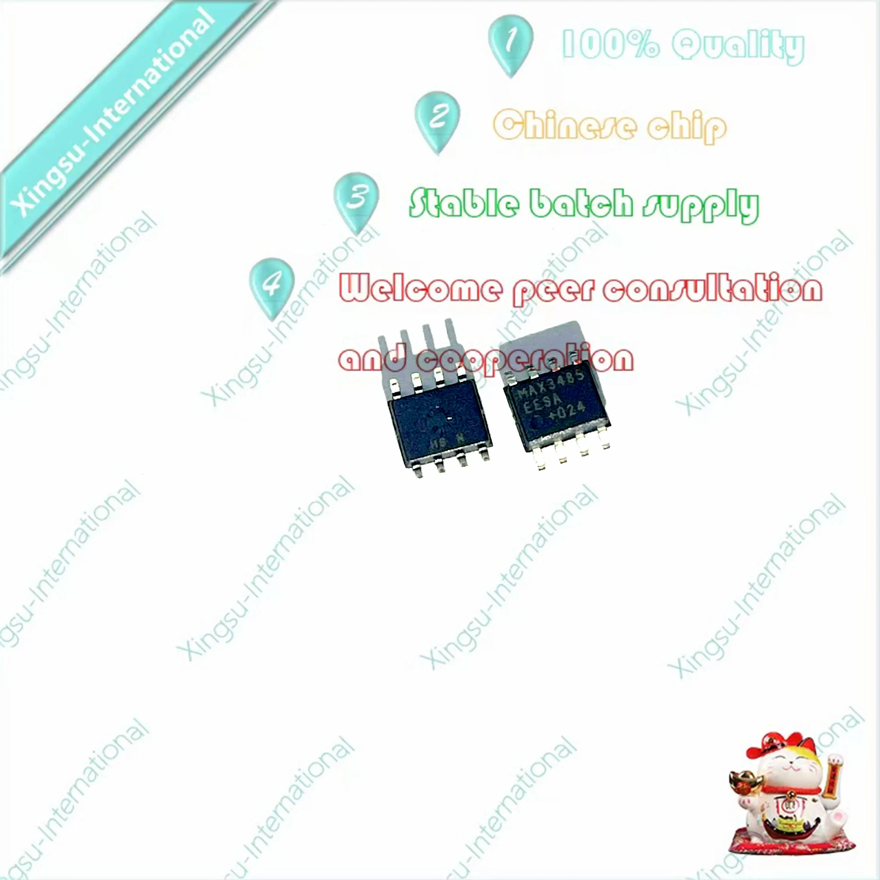 1PCS/ Piece Original Authentic MAX3485EESA+ MAX3485 SOIC-8 Package RS-485/RS-422 Transceiver Chip new original 1pcs 88e1545 lkj2 qfp128 transceiver chip integrated circuit good quality