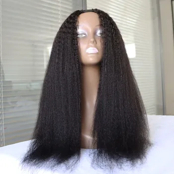Natural-Looking Kinky Straight U Part Wig | Virgin Indian Hair
