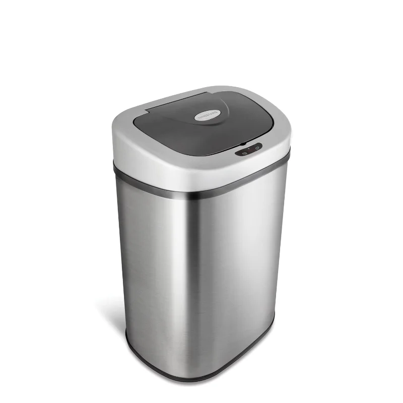 

US Free Shipping Nine Stars 21.1 Gallon Stainless Steel Trash Can Motion Sensor Touchless Kitchen Trash Can