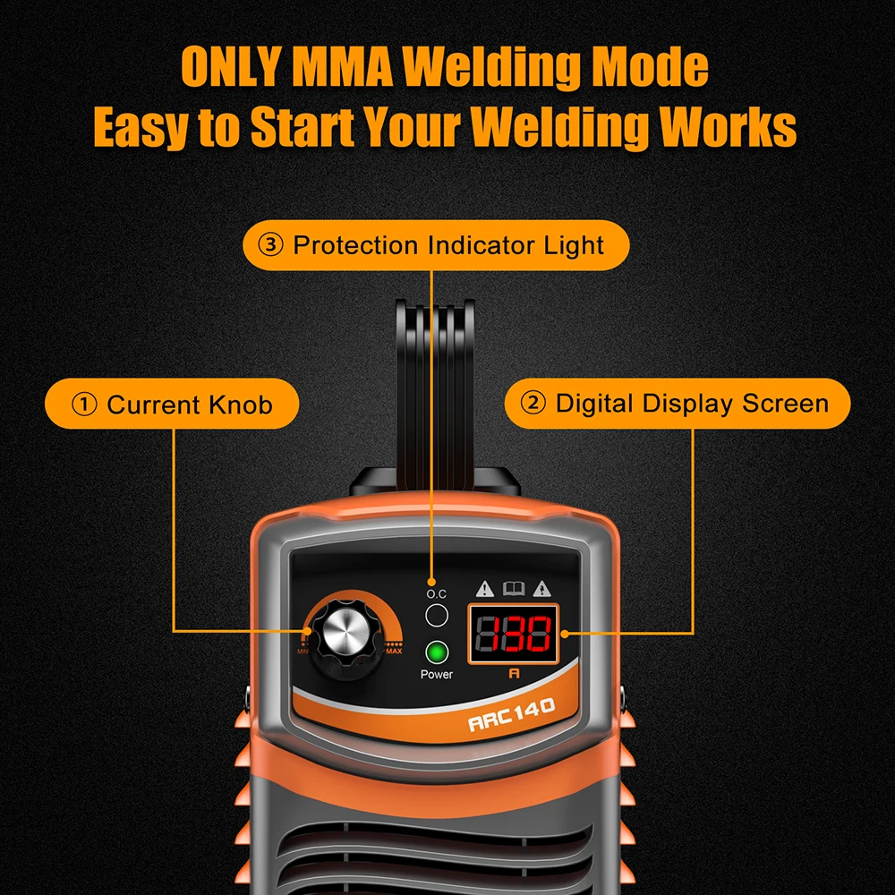 FEIFANKE ARC130 Welder Machine Portable Stick Welder IGBT Inverter Digital Display LCD Home DIY High Quality ARC