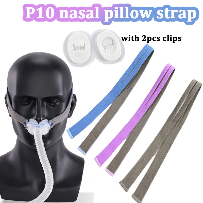 Sangles de rechange pour couvre-chef CPAP avec Clips pour accessoires d'oreiller nasal ResMed P10 couvre-chef et Clips 1