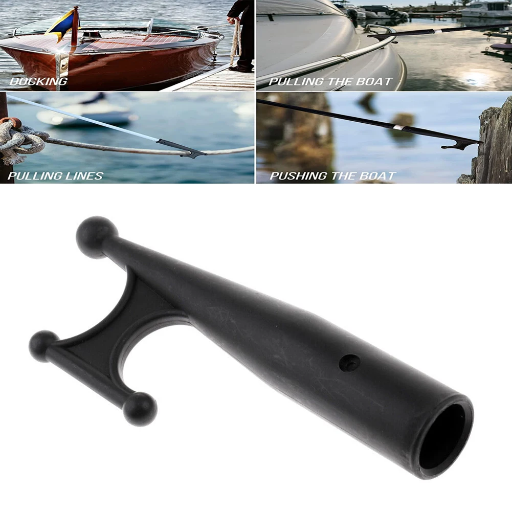 Durable Useful Brand New High Quality Replacement Boat Hook Part Fishing Kayak Tough Yacht Accessory Black Head