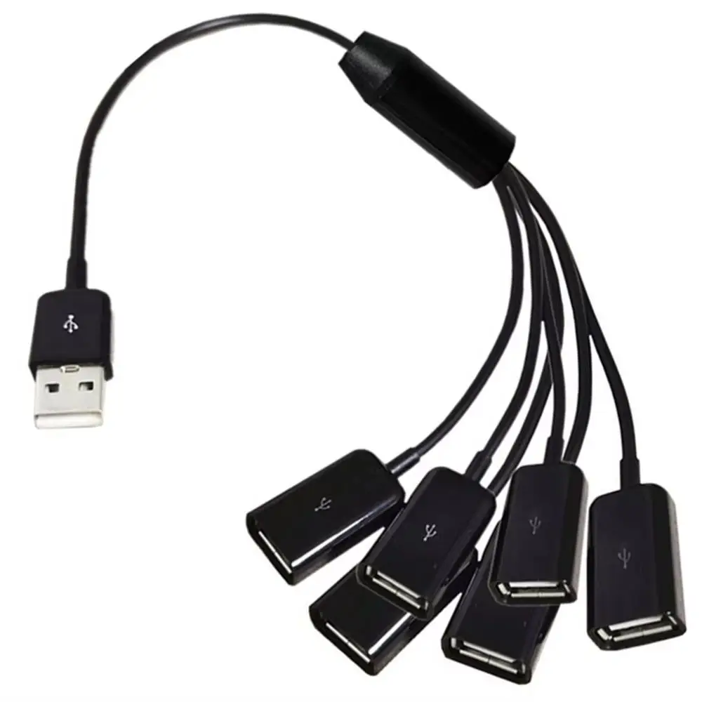 Multi-Port USB 2.0 A Male to Female Data Sync & Charging Splitter Cable - 3 Length Options