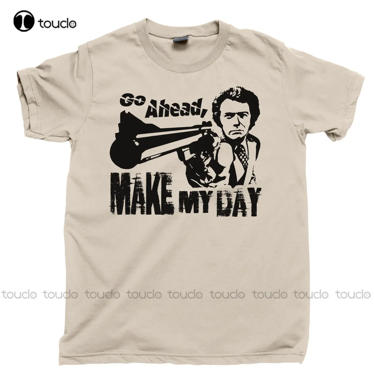 Make My Day T Shirt Dirty Harry Clint Eastwood Movie Tee Dvd Blu Ray Collection Shirt Donna Custom Aldult Teen Unisex Xs-5Xl Nuovo