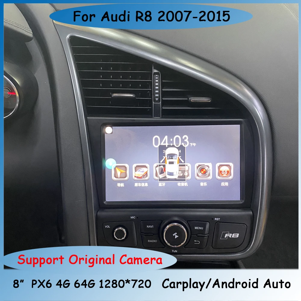 Android Car Radio For Audi R8 07 15 Dvd Multimedia Gps Navigation Stereo Tape Recorder Headunit Carplay Audio Touch Screen Car Multimedia Player Aliexpress