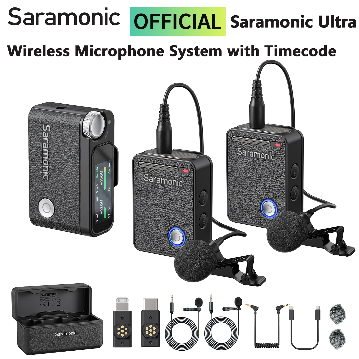 Saramonic-Ultra-Wireless-Lavalier-Microphone-with-Timecode-for-iPhone ...