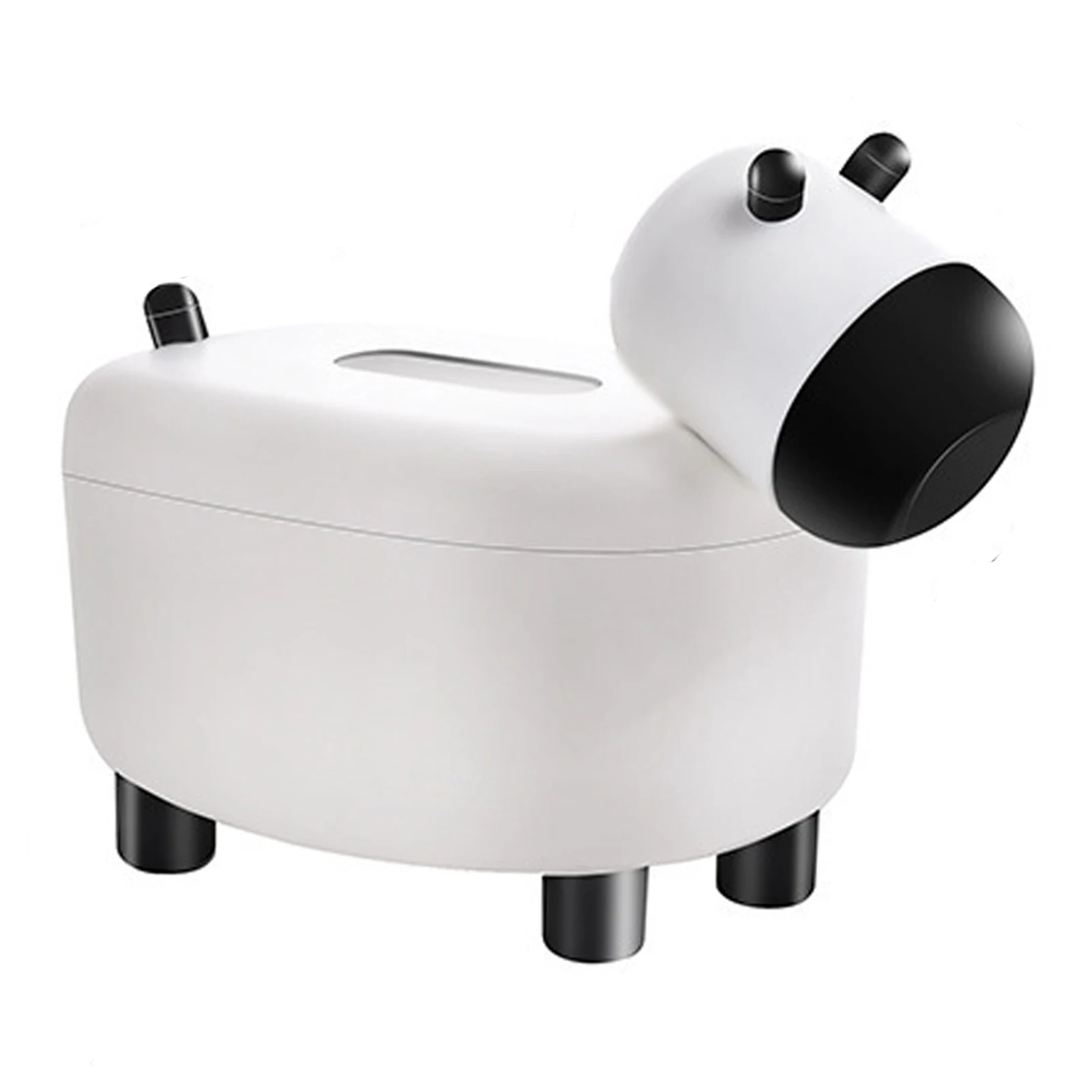 

Lovely Cow Shape Tissue Box with Toothpick Dispenser Tissue Box for Bathroom Living Room Home Office