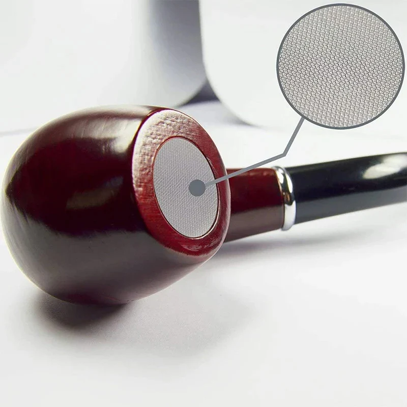 Hookah water pipe 500pcs/pack Thickened Multifunctional Hookah Water Pipe Stainless Steel Tobacco Smoking Metal Filters Smoke Pipe Screen Gauze