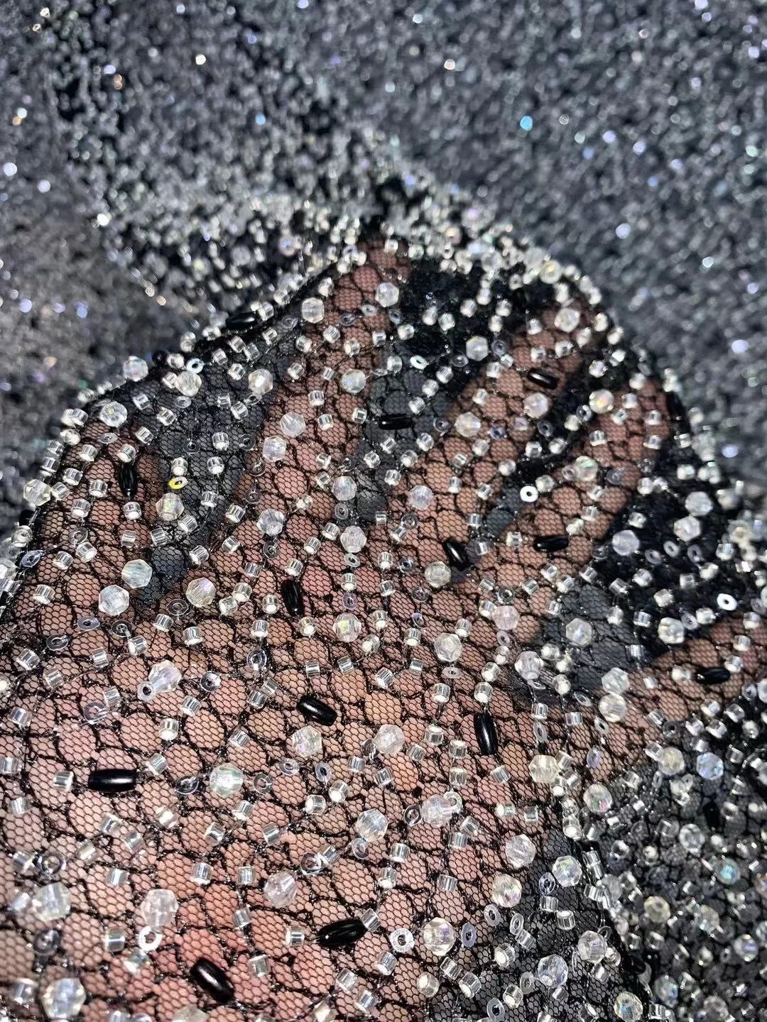 

(5 ярдов/шт.) высококачественное Африканское свадебное Тюлевое кружево с великолепными алмазными бусинами и блестками, вышитые французские сетчатые кружева FXZ267