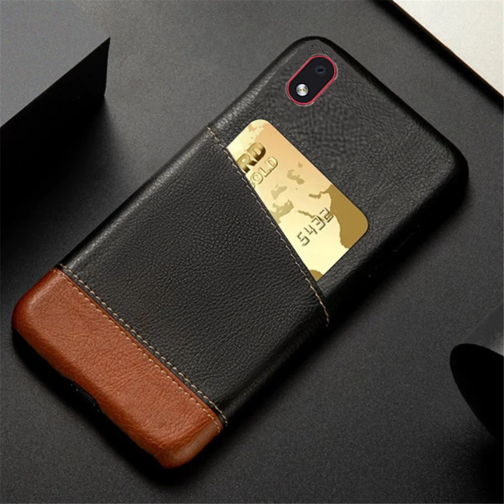 Per Cover Samsung Galaxy A01 Core Case Samsung M01 Core A 01 Custodia Mixed Splice Pu Leather Credit Card Cover Per Galaxy A01 Core
