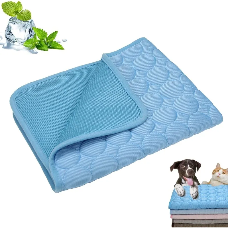 Summer Pet Cooling Mat Self Cooling Pad For Dog And Cat Waterproof Sleeping Bed Pillow Cushion Pad For Indoor Outdoor Use_voghion.com