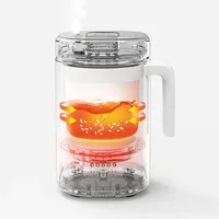 Cuiseur à riz multifonction en céramique antiadhésif de 800ml, marmite électrique rapide, Mini boîte à déjeuner électrique portable pour 1 à 2 personnes, 220V 5