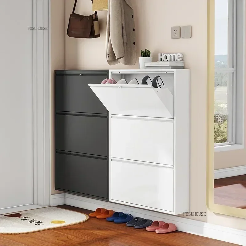 Steel Narrow Shoe Rack Home Aesthetic Living Room Furniture Tilted Vertical Storage Hallway Shoe Cabinets n Steel Narrow Shoe Rack Home Aesthetic Living Room Furniture Tilted Vertical Storage Hallway Shoe Cabinets n