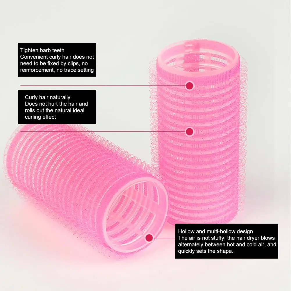 Practical No Heat Hair Bang Roller 10Pcs Random Color Compact Hair Roller Drag Prevent for Beauty