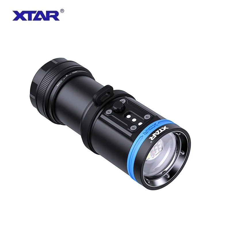 XTAR D30 4000 potápěčská baterka 4000lumens UV/RED/BLUE lehký podvodní 100 čtverečních podvodní fotografie nalévat lehký