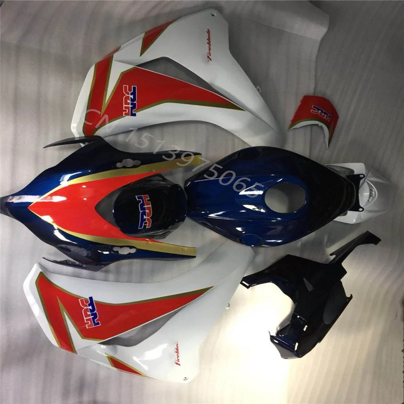 

Оригинальный товар, подходит для Honda CBR1000RR 08-11 CBR1000RR 2008-2011, белый, красный, черный Пластиковый обтекатель