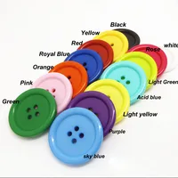 Large Resin Coat Sewing Buttons, 4-Holes Round Buttons, DIY Garment Accessories, 34mm, 38mm, 44mm, 50mm, 5Pcs, Lots 1