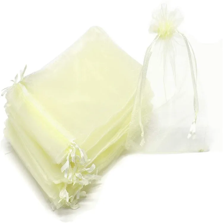 G2PLUS 100PCS Rosa Sacchetti Organza 10x15CM Sacchetti Organza Regalo Sacchetti