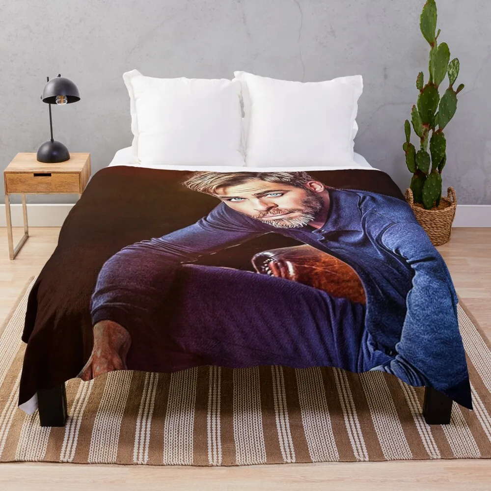

Chris Pine Throw Blanket Plush heavy to sleep Blankets