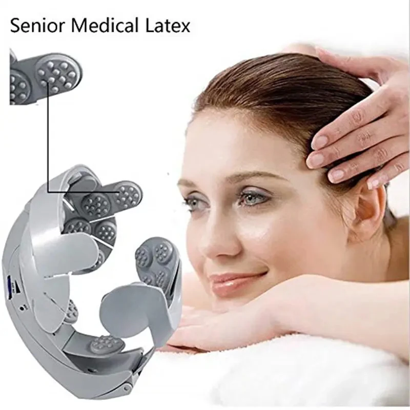 Electric Head Massage Relief Improve Sleep Vibration Relaxation Health Care Device Relax Easy Acupuncture Point Brain Massager