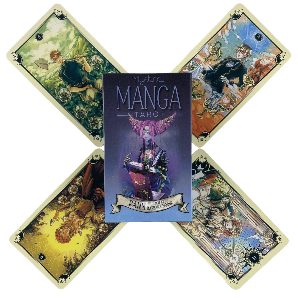 

Mystical Manga Tarot Cards A 78 Deck Oracle English Visions Divination Edition Borad Playing Games